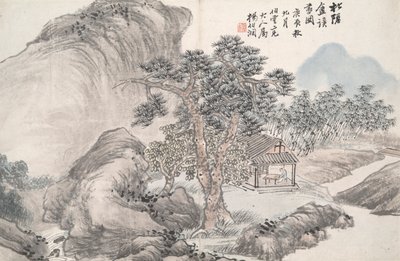 Lesing i det bortgjemte Pine Studio (Song yin an) av Yang Borun