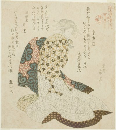 Dongfang Shuo (Tohosaku), fra serien "The Life of the Taoist Immortals Parodied by Courtesans - A Series of Seven" av Yashima Gakutei