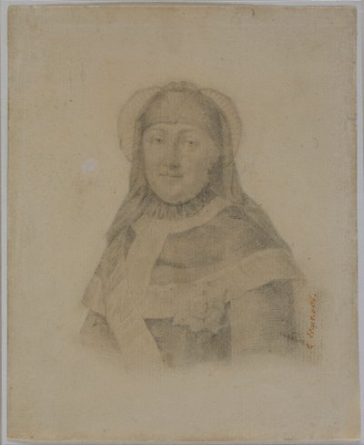 Katarina II i sorg, 1762 av Yefgraf Petrovich Chemesov