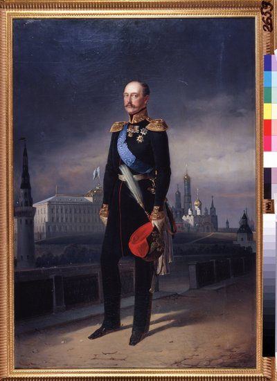 Portrett av keiser Nicholas I av Yegor (d.1891) Bottman