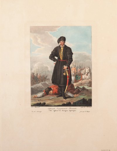 Den Zaporozhianske kosakkoffiseren, 1812 av Yegor Karneyev