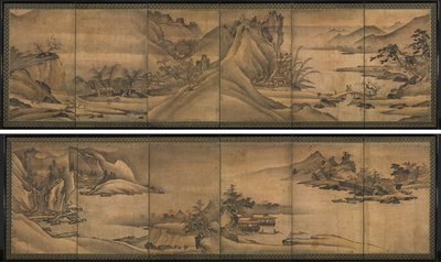 Landskapet av de fire årstidene av Yi Sumun (Korean, b. c. 1404)