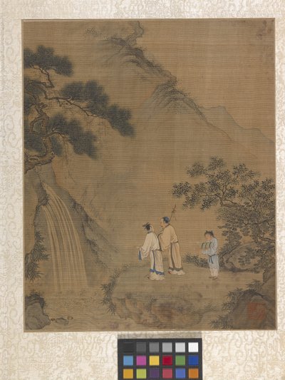 Album Garden Scene (blekk på papir) av Ying Qiu