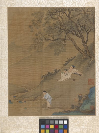 Album Garden Scene (blekk på papir) av Ying Qiu