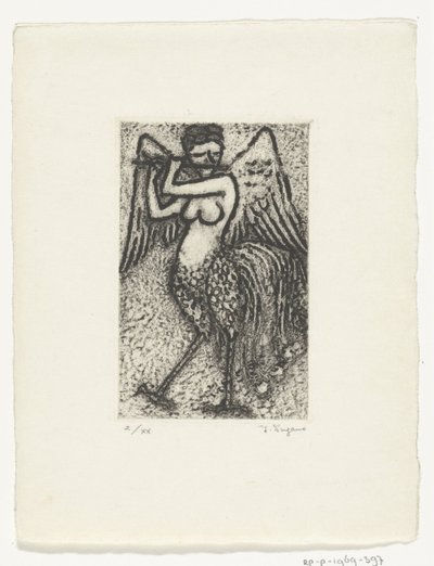 Plystrespillende sirene av Yo Sugano (signed by artist)