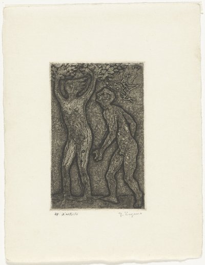 Mann og kvinne i grått av Yo Sugano (signed by artist)