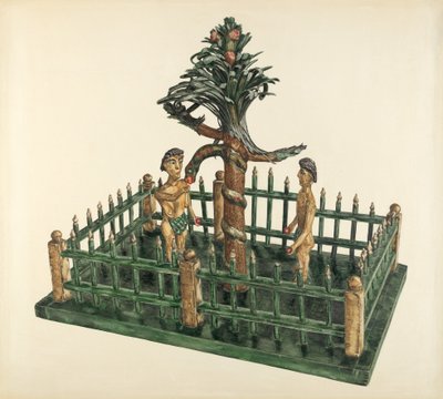 Adam og Eva, ca. 1939. av Yolande Delasser