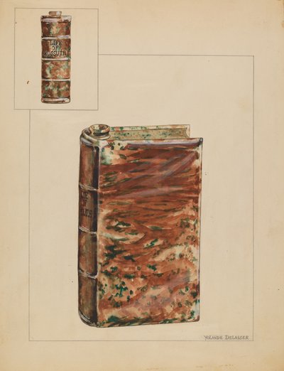 Bokflaske, ca. 1937. av Yolande Delasser