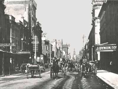 George Street, Sydney, Australia, 1895. av York and Son