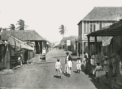 Gatebilde i Port Royal, Jamaica, 1895. av York and Son