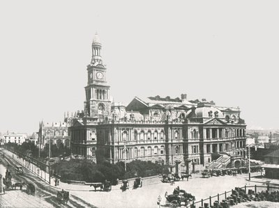Det nye rådhuset, Sydney, Australia, 1895. av York and Son