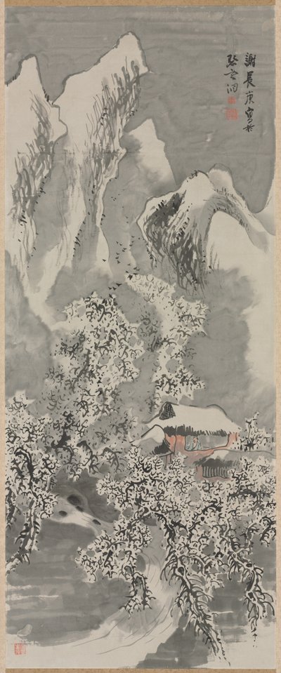 Snølandskap, ca. 1770-årene. av Yosa Buson