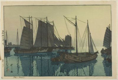 Nymåne av Yoshida Hiroshi
