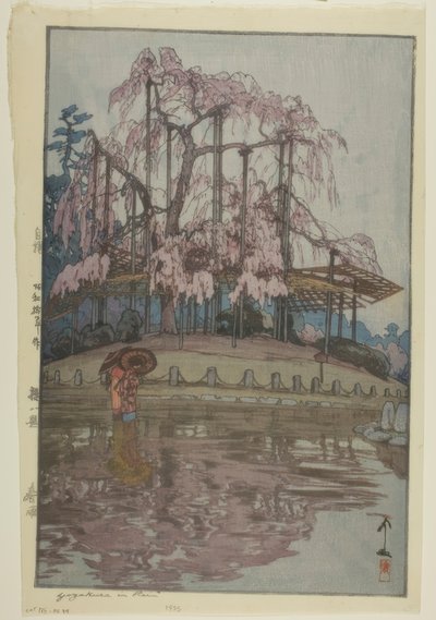Natt kirsebær blomst linje av Yoshida Hiroshi