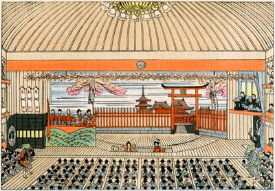 Tradisjonelt japansk teater: scenen til Kaboukiza, Tokyos hovedteater, med sin roterende plattform av Yoshimune Arai