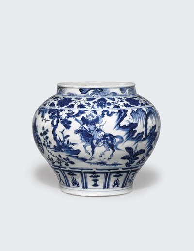 Hvit og blå Guan, midten av 1300-tallet (keramikk) av Yuan Dynasty Chinese School