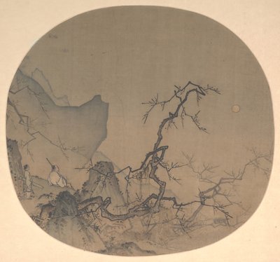 Ser på plommeblomster ved måneskinn, tidlig på 1200-tallet. av Yuan Ma