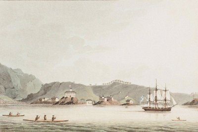 Illustrasjon fra En reise jorden rundt i årene 1803-06, i skipet Neva, 1814 av Yuri Fyodorovich Lisyansky