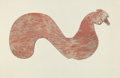 Værfane av tre, sannsynligvis 1939. av Zabelle Missirian
