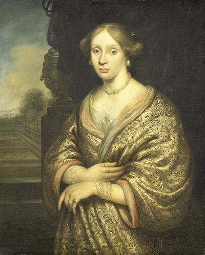 Portrett av Petronella van der Burcht (1657-1682) av Zacharias Blijhooft