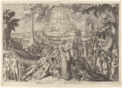 Babylonsk forvirring Confvsio Babvlonica (tittel på objekt) av Zacharias Dolendo