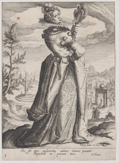 Stolthet, fra dyder og laster, 1596-97., 1596-97. av Zacharias Dolendo