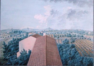 Utsikt over M. Reverdits hage fra Belvedere nær Toulon (gouache på papir) av Zacharie Felix Doument