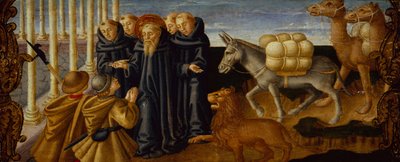 Saint Hieronymus tilgir tyvene (panel) av Zanobi Machiavelli