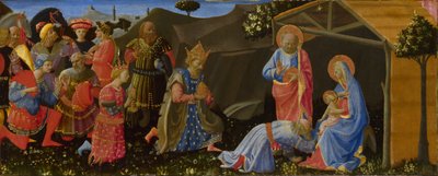 Tilbedelsen av magiene, ca. 1433-1434 av Zanobi Strozzi