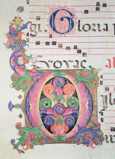 Missal 515 fol.146r Historikert initial 