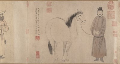 Grooms og Hester av Zhao Mengfu Chao Meng Fu or