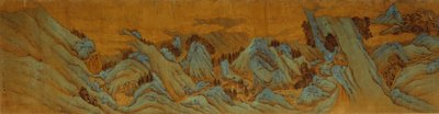 Pool of the Jade Maiden (blekk og farge på silke) av Wen Zhengming