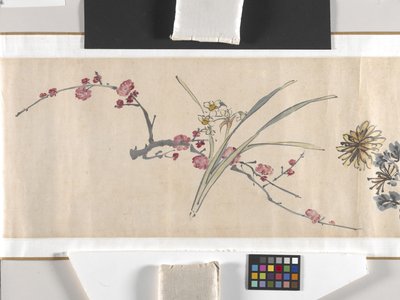 Fargede blomster av Zhimian Zhou