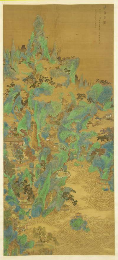 Palassene og porttårnene i Penglai av Zhu Dan