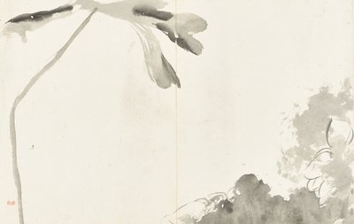 Landskap og blomster, album med seks blader av Zhu da Bada Shanren