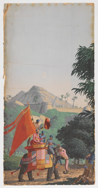 Hindustan av Zuber and Cie, Rixheim, Alsace