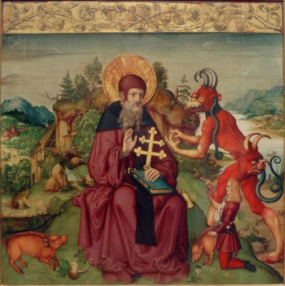 Der Heilige Antonius Abbas von Zürcher Veilchenmeister