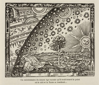 En middelaldermisjonær finner punktet der himmel og jord berører hverandre av Frederick (attr. to) Barnard