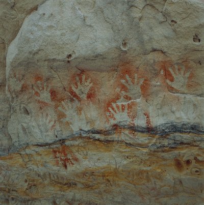 Aboriginal design (bergmaleri) av William Walcutt