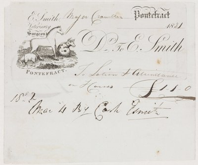 Landbruksveterinærmedisin Veterinærregning av Frederick (attr. to) Barnard