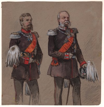 Alexander II av Russland og Wilhelm II av Preussen av . .