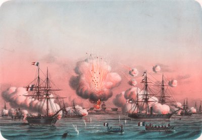 Alliert flåte bombarderer Arabat, 25. mai av William Walcutt
