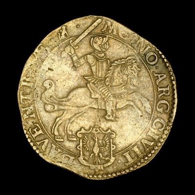 Gammel mynt som viser ridder til hest (bilde) av Hippolyte Lalaise Devéria