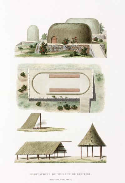 Arkitekturbygninger i landsbyen Likiliki av Frederick (attr. to) Barnard