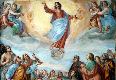 Kristi himmelfart. Basilikaen Santissima Annunziata del Vastato. Genova. Italia. av . .