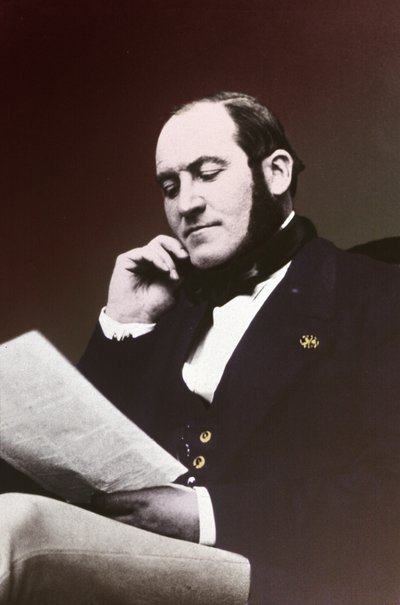 Baron Georges Eugene Haussmann. rundt 1865 (s/hvitt-bilde) av . .