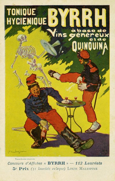 Byrrh Tonique Hygenique versus absint, ca 1903 av Frederick (attr. to) Barnard