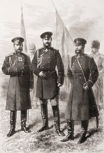 Den kaukasiske hærens generalstab under den russisk-tyrkiske krigen (1877–1878) av . .