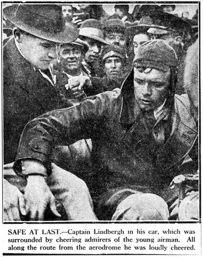 Charles Augustus Lindbergh , amerikansk pilot, ca 1920-tallet av Ferdinand Georg Waldmuller
