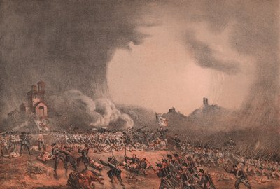 Sammenstøt ved Madonna della Scoperta, slaget ved Solferino og San Martino, Lombardia av William Walcutt